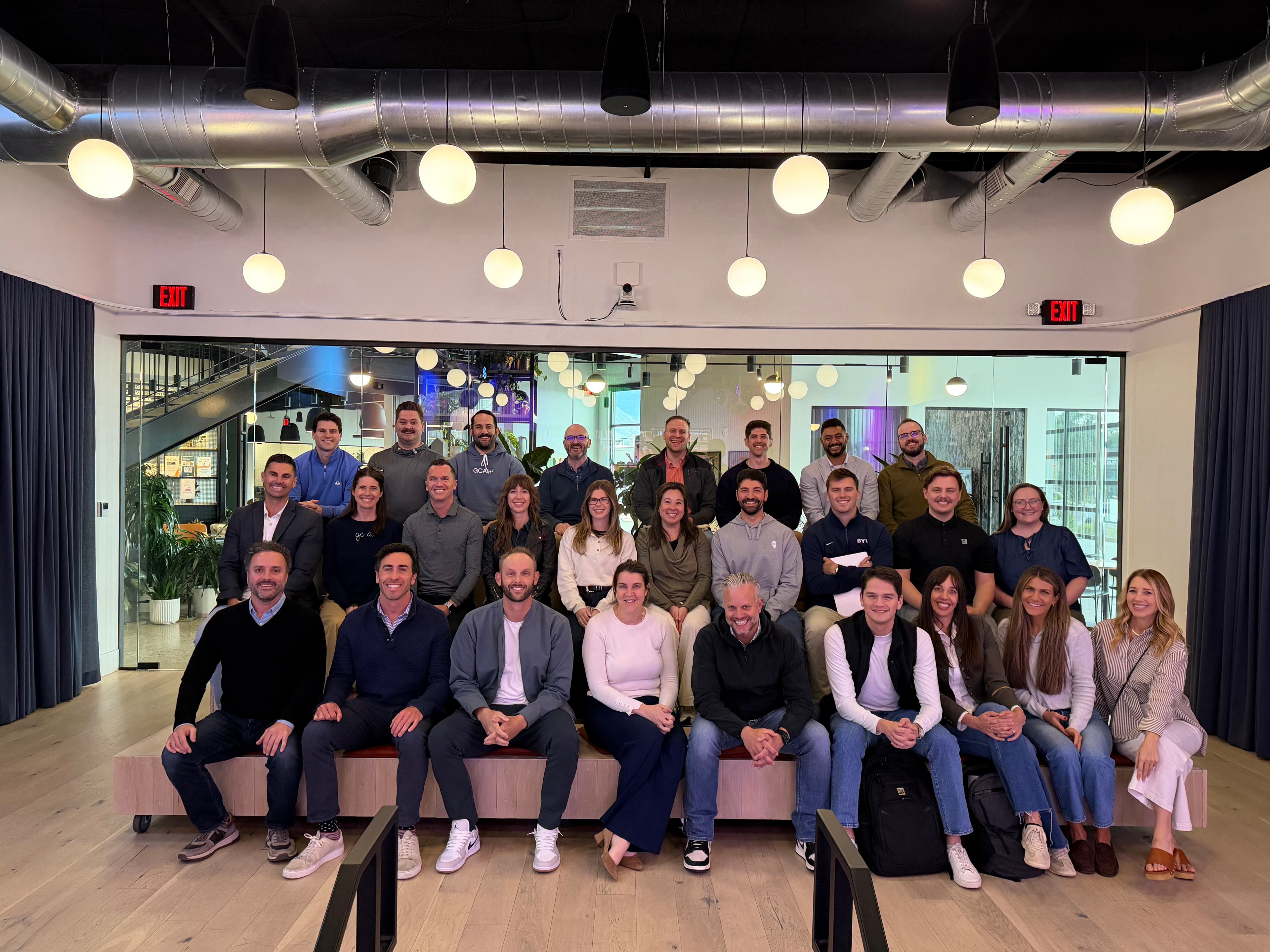 GC AI team gathered for an office group photo